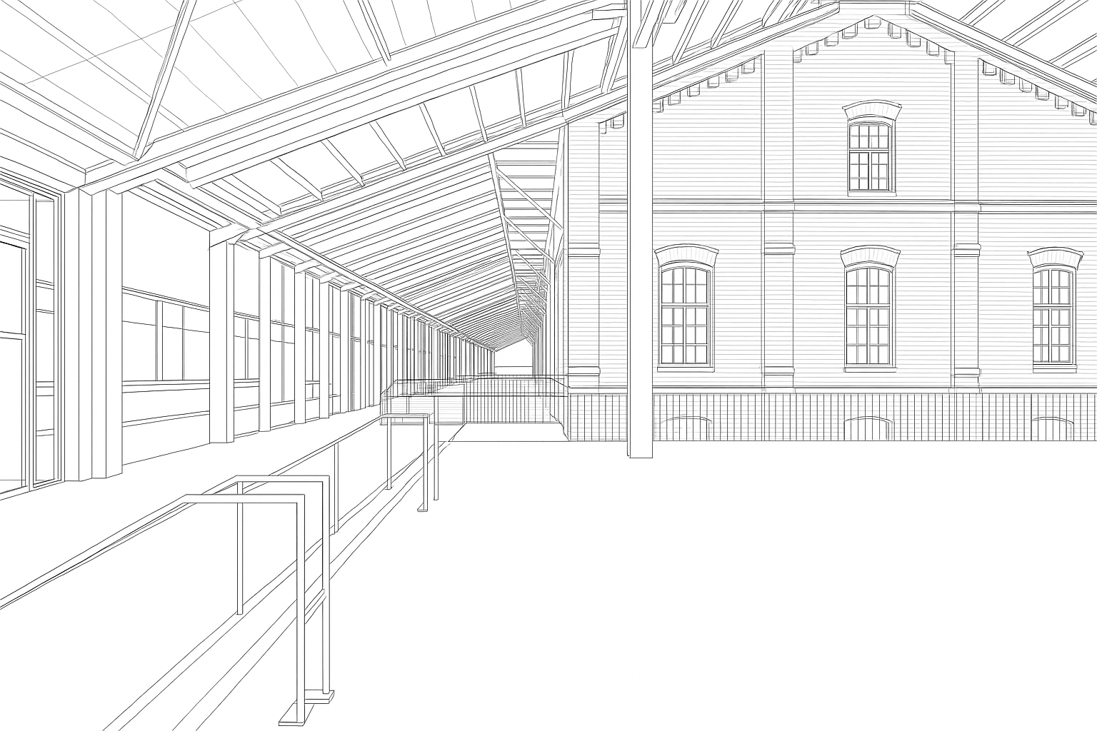 Plano técnico arquitectónico - Diseño estructural detallado